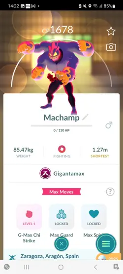 Pokemon Go Gigantamax Machamp ( Normal ) - Image 1