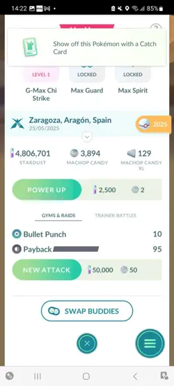 Pokemon Go Gigantamax Machamp ( Normal ) - Image 2