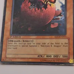 Red-Eyes B. Chick SOD-EN017 - 1ST Edition - YuGiOh - Played - Image 4
