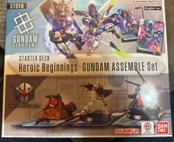 New Gundam Card Game Starter Deck Assemble Set Heroic Beginnings ST01A TCG - Image 1