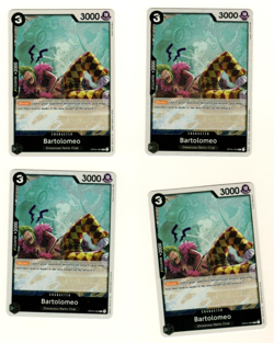 Set Of 4 Bartolomeo OP04-089 Foil Kingdoms Of Intrigue One Piece Trading Card - Image 3
