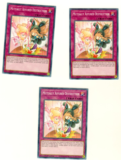 Set Of 3 Mutually Affured Destruction Tin Of Ancient Bat 1st Edition Yugioh Card - Image 3