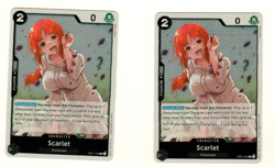 Set Of 2 Scarlet EB01-042 Foil Extra Booster Memorial Collection One Piece Card - Image 1