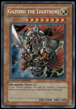Gilford the Lightning Secret Rare 2005 Collectors Tin CT2-EN001 LP - Image 1