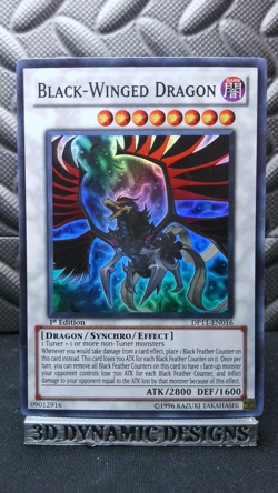 | Yugioh Black-Winged Dragon DP11-EN016 1st Super Duelist Pack 11 Crow NM- 🔥 | - Image 1