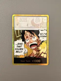 Monkey D. Luffy Gold DON!! OP15 - Adventure On Kamis Island - NM - Image 1