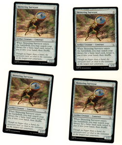Set Of 4 Skittering Surveyor #0264 March Of The Machine Magic The Gathering Card - Image 3
