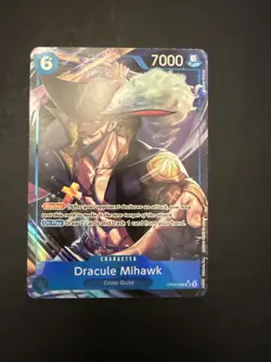 One Piece TCG Dracule Mihawk OP09-048 SR Parallel Emperors in the New World OP09 - Image 1