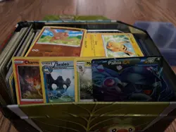 400 Pokemon Cards Lot + Tin + Sleeves | Mixed Bulk Collection | EX/Holo Included - Image 1