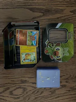 400 Pokemon Cards Lot + Tin + Sleeves | Mixed Bulk Collection | EX/Holo Included - Image 2