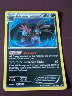 Hydreigon 79/101 Noble Victories Holo Rare Pokemon Card - Image 1