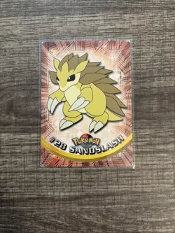 #28 Sandslash - Pokemon Topps Card - Black Logo - Image 1