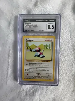 Pokemon Porygon Base Set CGC 8.5 Graded Card 39/102 English 1999 - Image 1