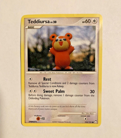 Pokemon Card • Teddiursa Diamond & Pearl Mysterious Treasures 105/123 Yuka Morii - Image 1