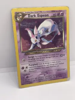 Dark Espeon 4/105 Neo Destiny Holo Pokemon Card (Heavy Play / Damaged) - Image 2