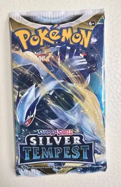 Pokemon Sword & Shield Silver Tempest Booster Pack 10 Cards Lugia Pokemon - Image 1