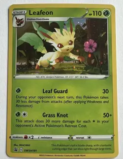 Leafeon SWSH191 SWSH: Sword & Shield Promo Cards Holo LP - Image 1