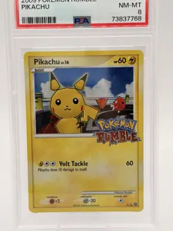 Pikachu PSA 8 Pokemon Rumble 7/16 Holo Promo 2009 English Card - Image 5