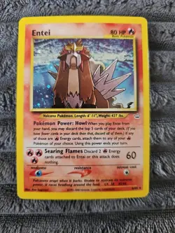 Pokemon Entei Neo Revelation TCG Holo Unlimited Rare Card 6/64 - Image 1