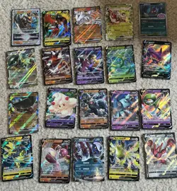 Pokemon 20 Card Lot Nm V Max Mega Prize Pack Ex HOLO Rare Hits Only See Pics - Image 1