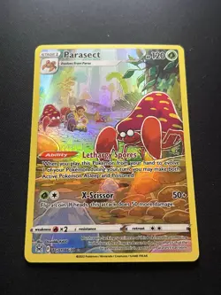 Pokemon TCG Parasect Trainer Gallery Holo Ultra Rare Card TG01/TG30 Lost Origin - Image 1