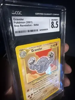 Graveler Neo Revelation Regular Card 30/64 Cgc 8.5 - Image 3