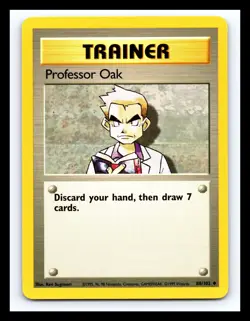💥 1999 Pokemon Base Set Professor Oak #88/102 - Vintage Card - Image 1