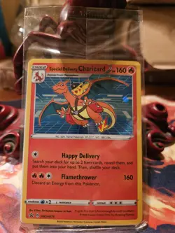 Special Delivery Charizard # SWSH075. Promo Card MINT. Sealed. NR! 3 day auction - Image 2