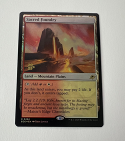 MTG NM Foil SACRED FOUNDRY 2025 Prerelease Card- Edge of Eternities - Image 1