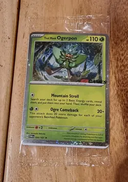 Teal Mask Ogerpon 24/167 Rare | EBGames Promo | Pokemon Card | Sealed - Image 1