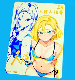 Goddess Story Waifu Card TCG | C18 - Dragon Ball | ZR | NS02-ZR-022 ~ Hentai - Image 1