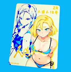 Goddess Story Waifu Card TCG | C18 - Dragon Ball | ZR | NS02-ZR-022 ~ Hentai - Image 2