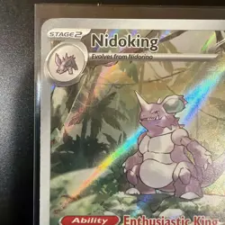 Pokemon TCG Nidoking Scarlet & Violet 151 Illustration Rare Card 174/165 NM - #2 - Image 2