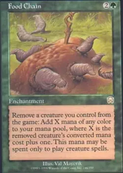 Food Chain Mercadian Masques Magic mtg Moderate Play, English x1 - Image 1