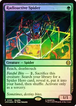 Foil Radioactive Spider (Promo) [Marvel's Spider-Man] MTG - Image 1