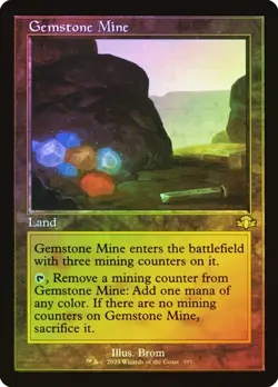 MTG GEMSTONE MINE RETRO FRAME FOIL Dominaria Remastered Collectors NM - Image 1