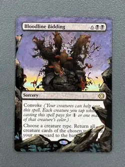 Bloodline Bidding MTG Lorwyn Eclipsed Hand Painted Borderless Full Altered Art v - Image 1