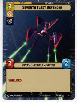 Star Wars Unlimited Hyperspace Card #443 Seventh Fleet Defender - Image 1