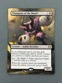 Champion of the Weird MTG Lorwyn Eclipsed Hand Painted Extended Full Altered Art - Image 1