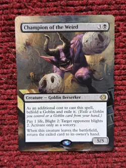Champion of the Weird MTG Lorwyn Eclipsed Hand Painted Extended Full Altered Art - Image 2