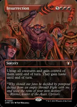 Insurrection - Borderless Commander Masters Magic mtg NM-Mint, English x1 - Image 1