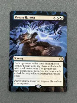 Dream Harvest MTG Lorwyn Eclipsed Hand Painted Extended Borderless Altered Art v - Image 1