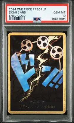 PSA10 Don!! Card Enel-Gold THE BEST One Piece Card 2024 Japan JP Free Shipping - Image 1