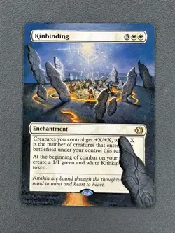 Kinbinding MTG Lorwyn Eclipsed Hand Painted Borderless Extended Full Altered Art - Image 1