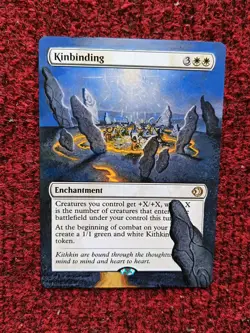 Kinbinding MTG Lorwyn Eclipsed Hand Painted Borderless Extended Full Altered Art - Image 2