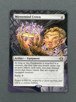 Mirrormind Crown MTG Lorwyn Eclipsed Hand Painted Borderless Full Altered Art v - Image 1