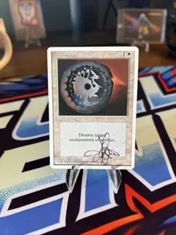 MTG ARTIST PROOF Disenchant MTG 4th Edition AP Amy WEBER Magic Painted Back - Image 1