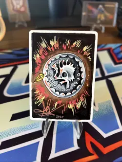 MTG ARTIST PROOF Disenchant MTG 4th Edition AP Amy WEBER Magic Painted Back - Image 3