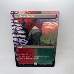Karplusan Forest (Borderless) 379 Rare Dominaria United Magic: The Gathering LP - Image 1