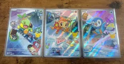 Pokemon TCG First Partner Illustration Collection Series 1 Gen 4 Sinnoh Starters - Image 1